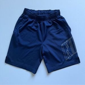 Nike Dri-Fit Blue Graphic Shorts Boys Size Medium